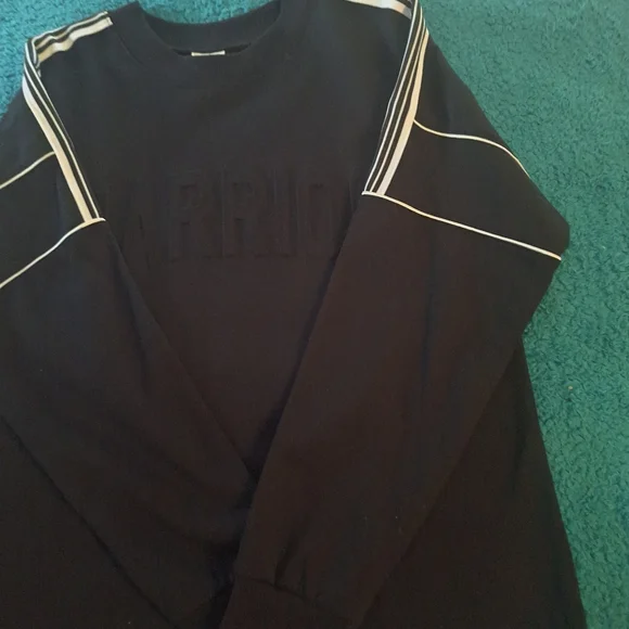 SELF ESTEEM| WOMEN'S BLACK "WARRIOR" SWEATSHIRT SIZE L - Picture 8 of 16